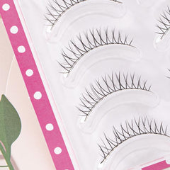 5 Pairs False Eyelashes with Curling Up Lashes for Daily Makeup