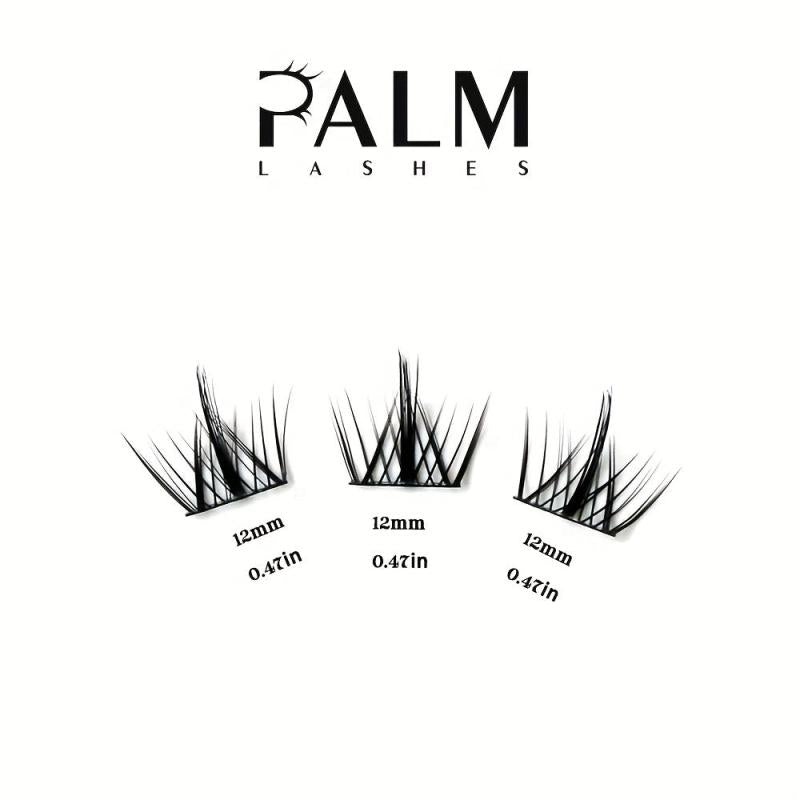 Palm Lashes Eyelash Extensions 90 Clusters C Curl Mixed Volume Individual Lashes