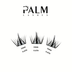 Palm Lashes Eyelash Extensions 90 Clusters C Curl Mixed Volume Individual Lashes
