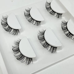 3 Pairs False Eyelashes D Curling 10mm Natural Thick Eyelashes