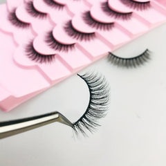 7 Pairs Faux Mink Wispy Fluffy False Eyelashes