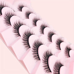 7 Pairs Faux Mink Wispy Fluffy False Eyelashes