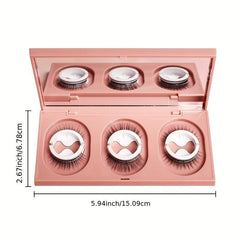 Self Adhesive False Eyelashes Natural Storage Box Reusable Glue