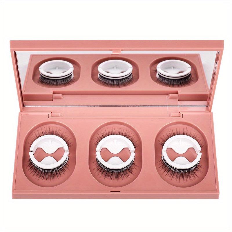Self Adhesive False Eyelashes Natural Storage Box Reusable Glue