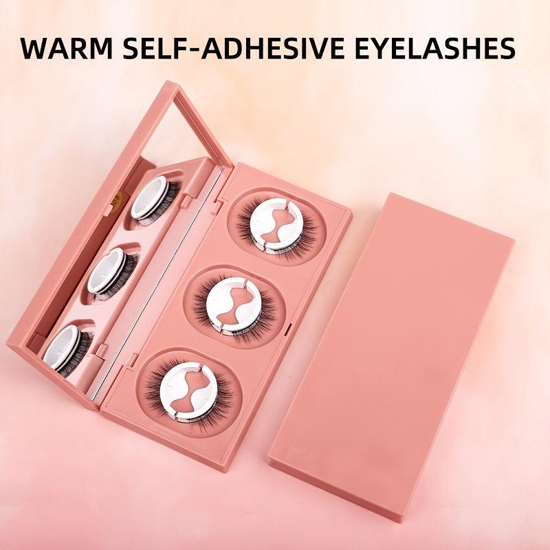 Self Adhesive False Eyelashes Natural Storage Box Reusable Glue