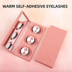 Self Adhesive False Eyelashes Natural Storage Box Reusable Glue
