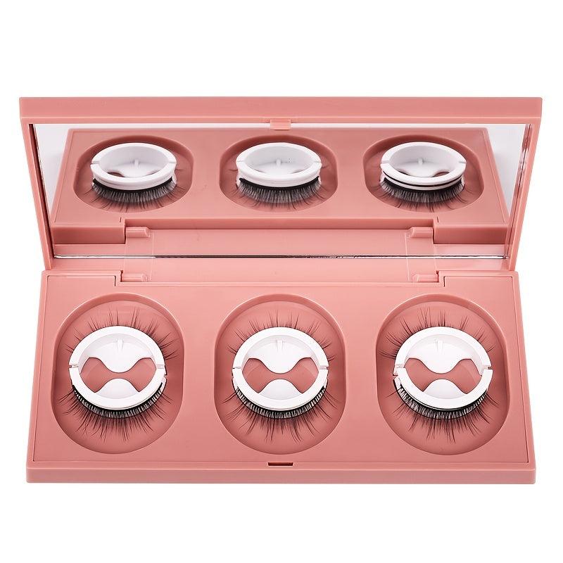 Self Adhesive False Eyelashes Natural Storage Box Reusable Glue
