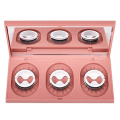 Self Adhesive False Eyelashes Natural Storage Box Reusable Glue
