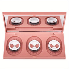Self Adhesive False Eyelashes Natural Storage Box Reusable Glue