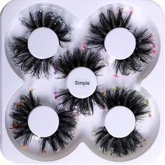 Glitter Luminous False Eyelashes 5 Pairs