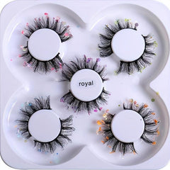 Glitter Luminous False Eyelashes 5 Pairs