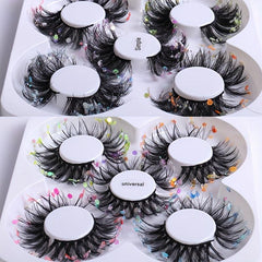 Glitter Luminous False Eyelashes 5 Pairs