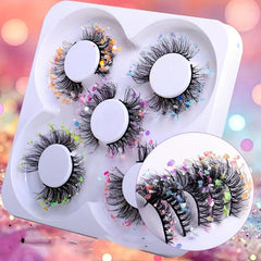 Glitter Luminous False Eyelashes 5 Pairs