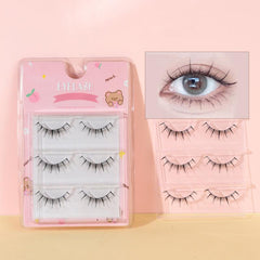 3 Pairs Natural Sun Flower Fairy Comic Eye Lashes
