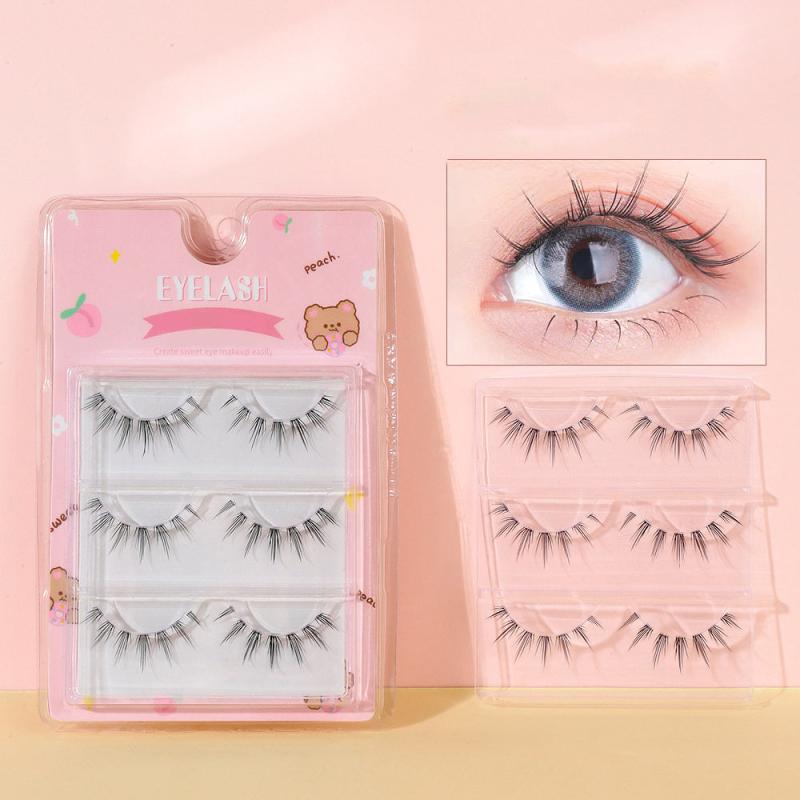 3 Pairs Natural Sun Flower Fairy Comic Eye Lashes