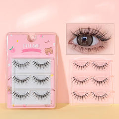 3 Pairs Natural Sun Flower Fairy Comic Eye Lashes
