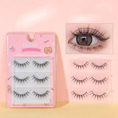 3 Pairs Natural Sun Flower Fairy Comic Eye Lashes