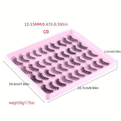 20 Pairs 3D Thick Long Messy False Eyelashes Natural Fiber False Eyelashes