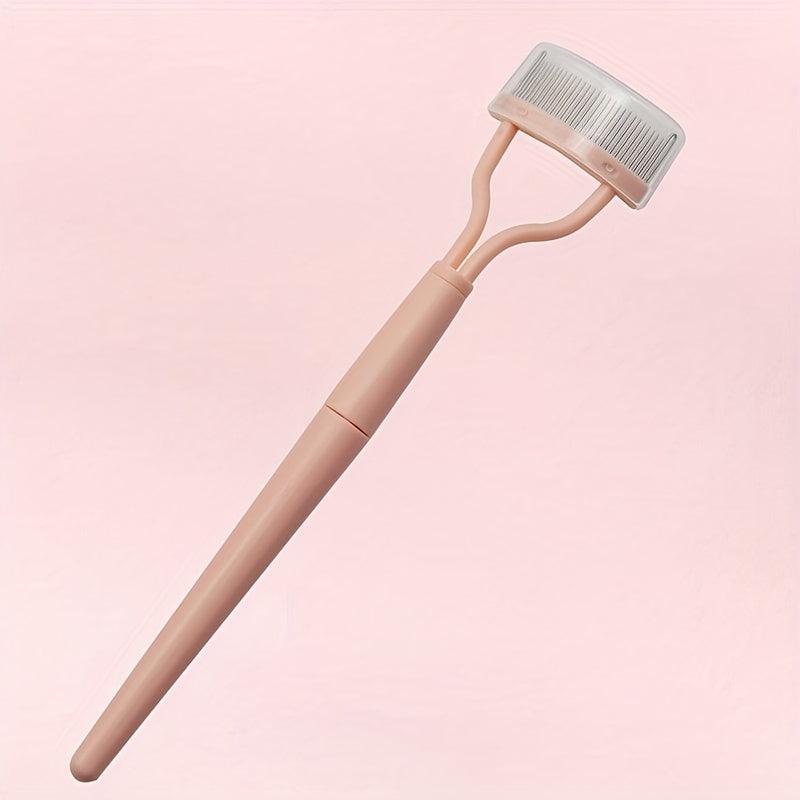 3pcs Eyelash Application Tool Kit Metal Teeth Comb Curler Tweezers Clips