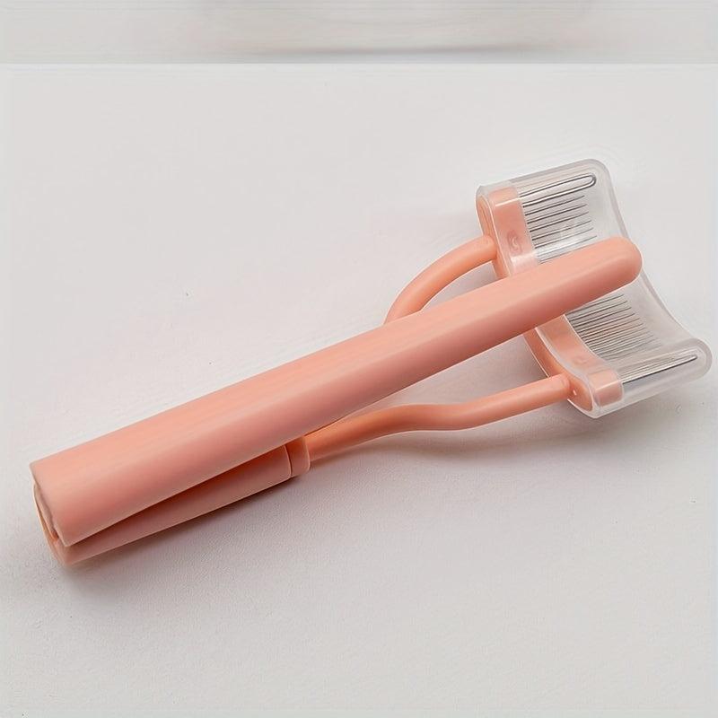 3pcs Eyelash Application Tool Kit Metal Teeth Comb Curler Tweezers Clips