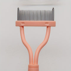 3pcs Eyelash Application Tool Kit Metal Teeth Comb Curler Tweezers Clips