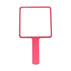 Handheld Square Makeup Vanity Mirror with Handle for Spa Salon