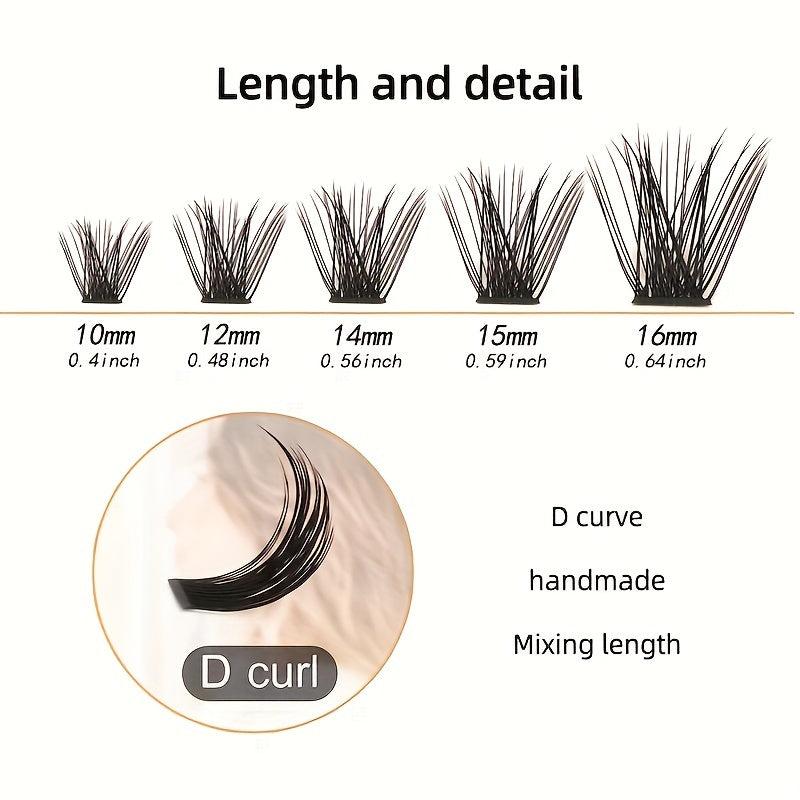 Thick Self Grafting Eyelashes Segmented Individual False Eyelashes