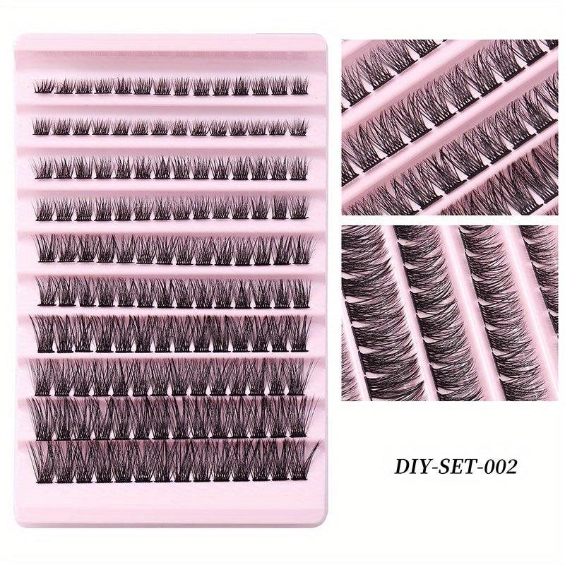 DIY Segmented False Eyelashes 8-16mm Short & Long Cluster Extension