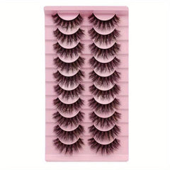 Natural Thick False Eyelashes Fluffy Slender Wispy Lashes