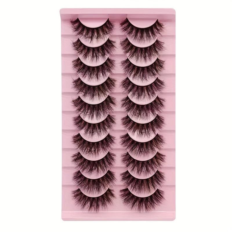 Natural Thick False Eyelashes Fluffy Slender Wispy Lashes