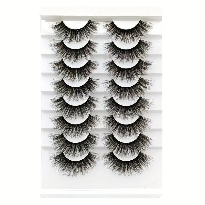 Natural Thick False Eyelashes Fluffy Slender Wispy Lashes