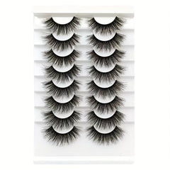 Natural Thick False Eyelashes Fluffy Slender Wispy Lashes