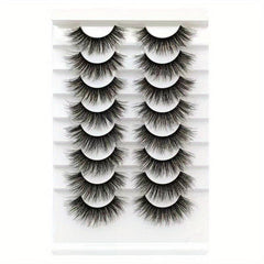 Natural Thick False Eyelashes Fluffy Slender Wispy Lashes