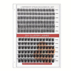 DIY Lash Clusters 3D Eyelash Extensions Natural Volume Wispy Lashes