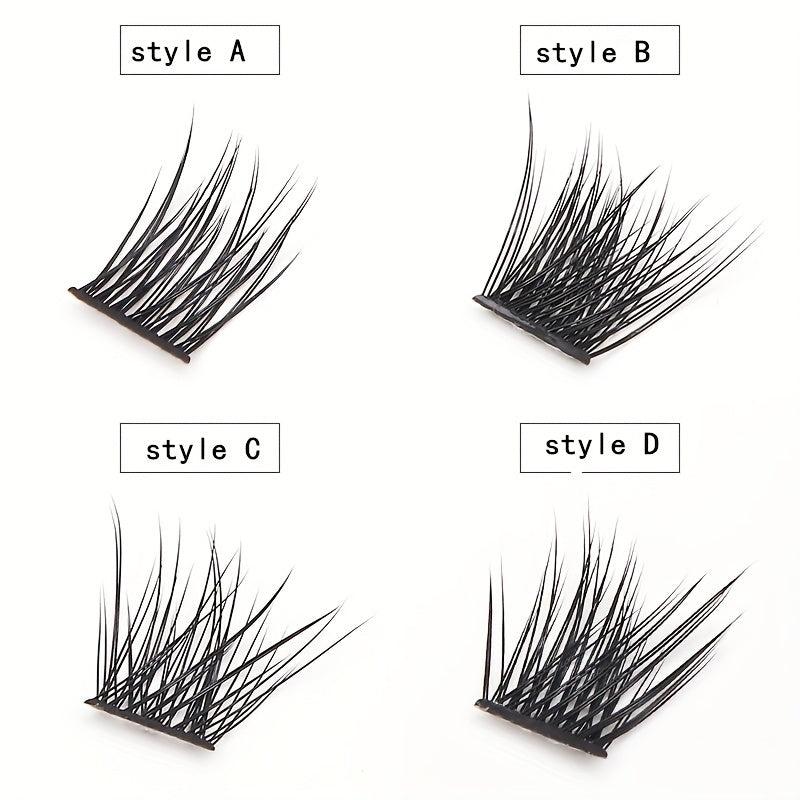 DIY Lash Clusters 3D Eyelash Extensions Natural Volume Wispy Lashes