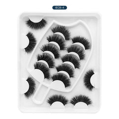 8 Pairs Natural Thick False Eyelashes Set