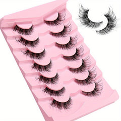 8D Charm Thick Curly Natural Fox Eye & Winged False Eyelashes