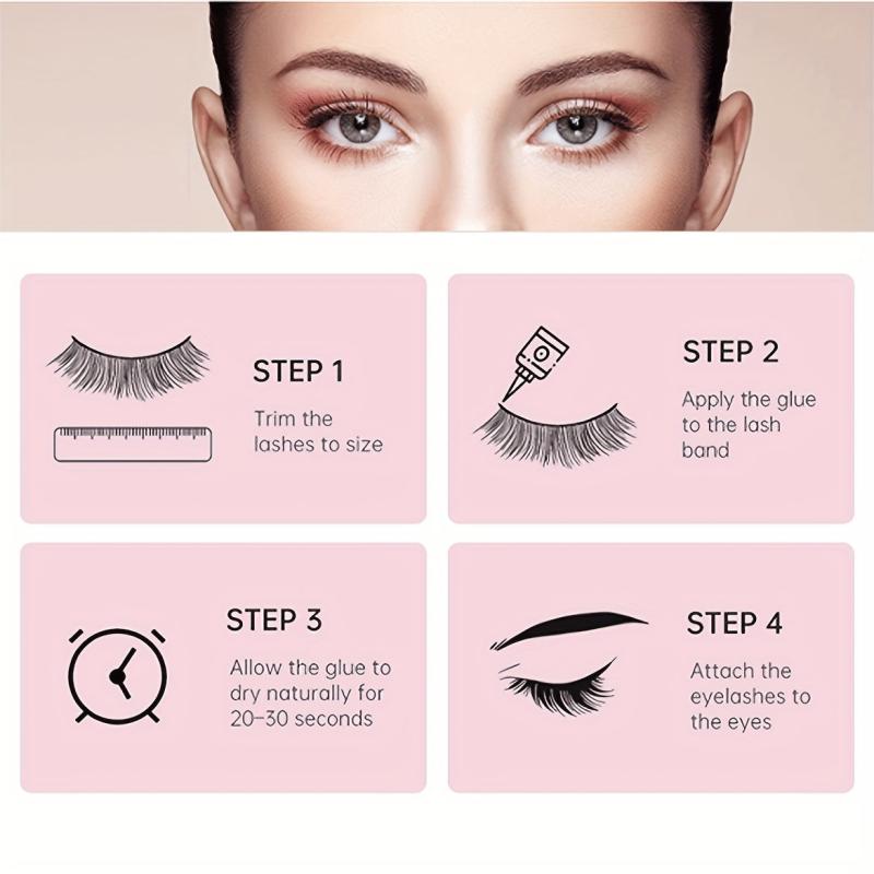 14 Pairs 3D Faux Mink Cat Eye Lashes Reusable False Eyelashes