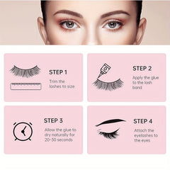 14 Pairs 3D Faux Mink Cat Eye Lashes Reusable False Eyelashes