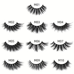 6D Mink False Eyelashes 10 50 100 Double Makeup Mink Eyelashes