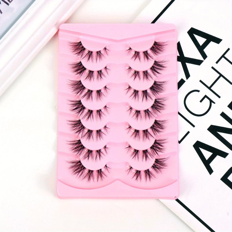 Fox Eye False Eyelashes 7 Pairs Natural Look Makeup Charming Slender