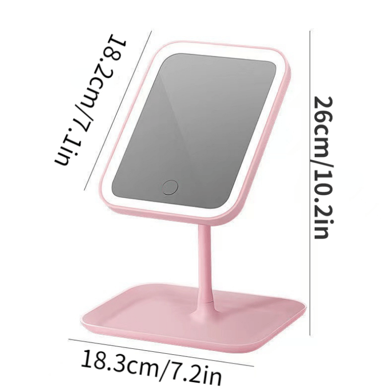 Portable LED Vanity Mirror with 3 Lighting Modes