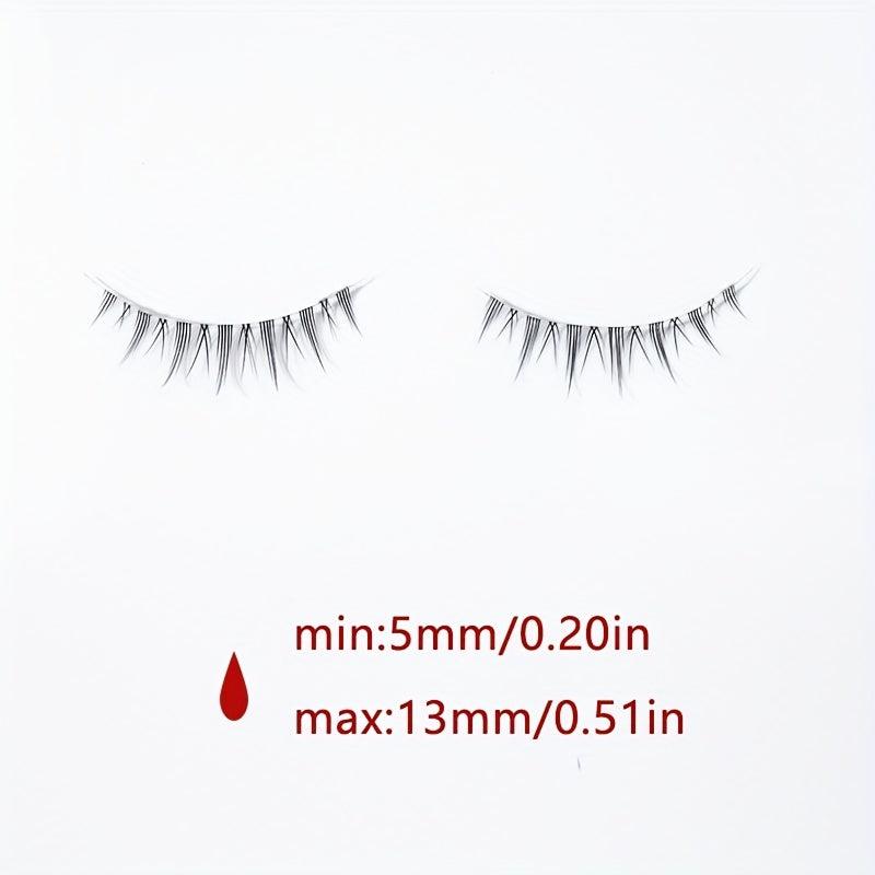 5 Pairs Manga Eyelashes Little Devil Cosplay Anime Eyelash Natural Look