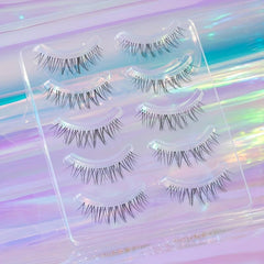 5 Pairs Natural Look Soft Reusable Eyelashes 10mm