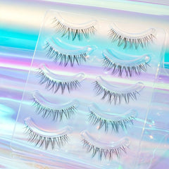 5 Pairs Natural Look Soft Reusable Eyelashes 10mm