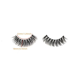 10 Pairs Fluffy False Eyelashes Natural Lightweight Lashes for Big Eye Makeup