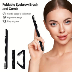 5 in 1 Eyelash Curler Kit with Lash Curler, Brush, Tweezers, Brush/Comb, Pads