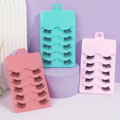 3 Boxes 5 Pairs Half Eye Lashes False Eyelashes Natural Crossed Messy