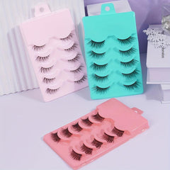 3 Boxes 5 Pairs Half Eye Lashes False Eyelashes Natural Crossed Messy