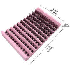 8 16mm Mega Volume Lash Clusters Wispy Soft Natural Look False Eyelashes